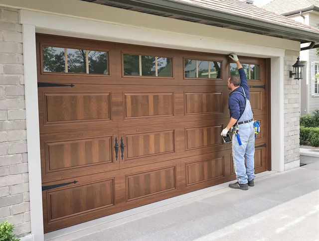 Custom garage door showcase by East Los Angeles Garage Door Repair in East Los Angeles