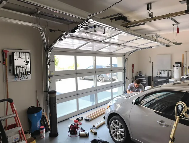 Garage door noise reduction service by East Los Angeles Garage Door Repair in East Los Angeles